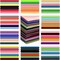 120 Pcs 10 x 10 Inch Solid Multicolor Cotton Precut Fabric Bundles